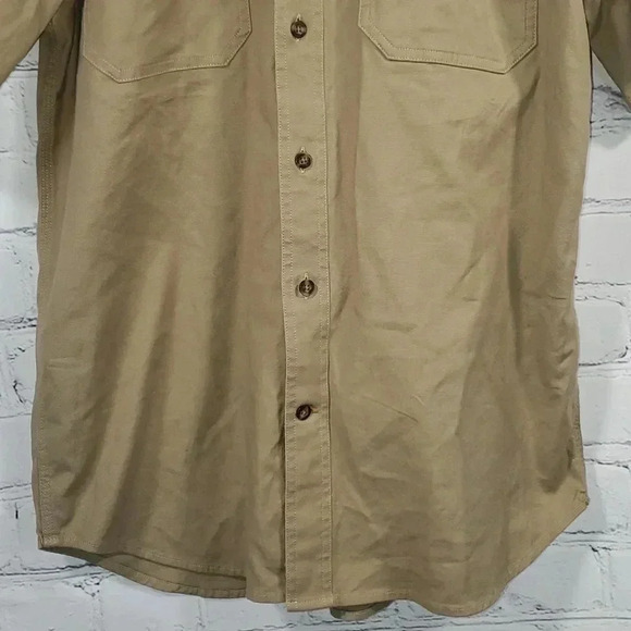Carhartt Men's Rugged Flex Rigby Short Sleeve Relaxed Fit Work Shirt Size M - Picture 7 of 12